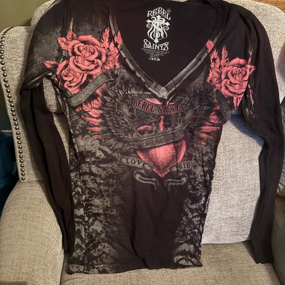 Rebel Saints black with great design